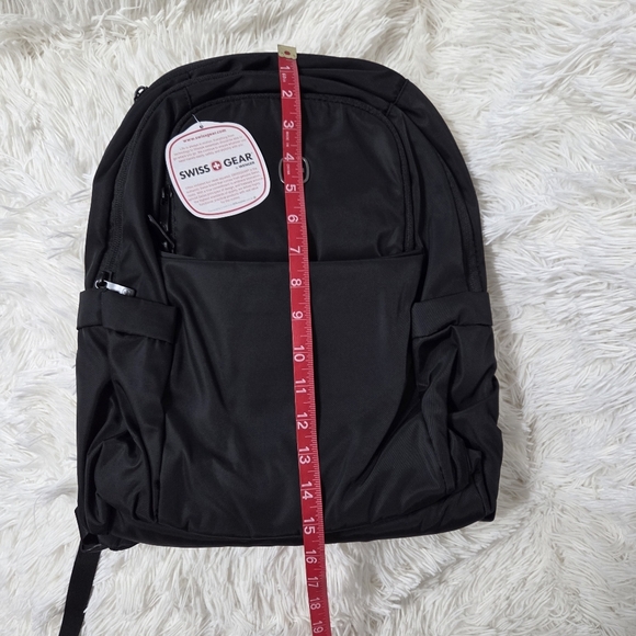 Swissgear The Bloom Black Laptop Backpack SA2822 Minimalist School Travel - Picture 11 of 12